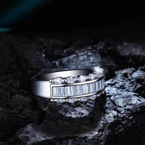 ✨ Three Layer Gems Eternity Zircon Silver Fashion Ring for WomenEVGG1420
